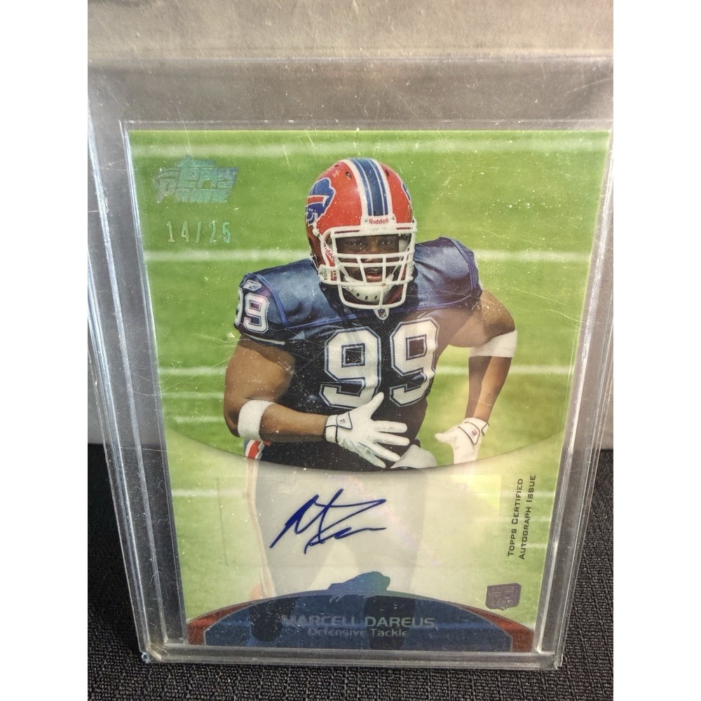 2011 Topps Prime Gold Rookie Auto Marcell Dareus 14/25 #56 Buffalo Bills RC